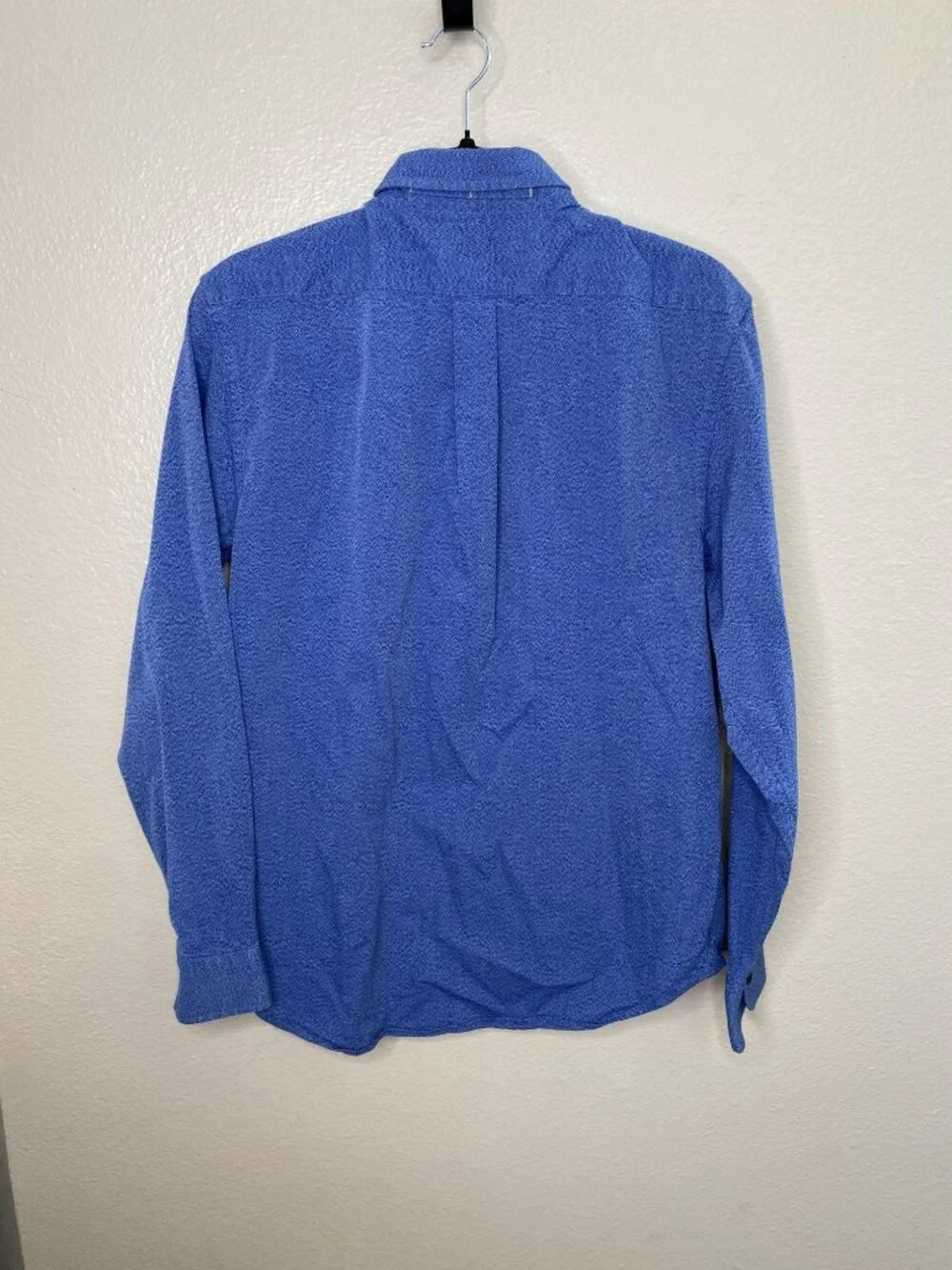 Banana Republic Mens Blue Patterned Long Sleeve Shirt Size M 100% Cotton collar